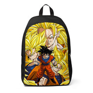 Onyourcases Goku Super Saiyan Transformation Dragon Ball Custom Backpack Unisex Personalized Waterproof Awesome Brand Travel Bag School Bag Work Bag Laptop Lunch Office Book Fabric Backpack