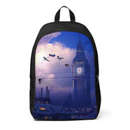 Onyourcases Peter Pan Big Ben Disney Custom Backpack Unisex Personalized Waterproof Awesome Brand Travel Bag School Bag Work Bag Laptop Lunch Office Book Fabric Backpack