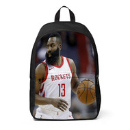 Onyourcases James Harden Custom Backpack Unisex Personalized Waterproof Awesome Nice Travel Bag Brand School Bag Work Bag Laptop Lunch Office Book Fabric Backpack