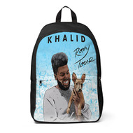 Onyourcases Khalid The Roxy Tour Custom Backpack Unisex Personalized Waterproof Awesome Nice Travel Bag Brand School Bag Work Bag Laptop Lunch Office Book Fabric Backpack