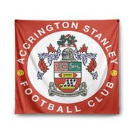 Onyourcases Accrington Stanley FC Custom Printed Silk Fabric Tapestry Indoor Wall Decor Art Hanging Home Arts Decorative Wall Painting