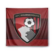 Onyourcases AFC Bournemouth Custom Printed Silk Fabric Tapestry Indoor Wall Decor Art Hanging Home Arts Decorative Wall Painting