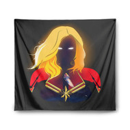 Onyourcases captain marvel Custom Printed Silk Fabric Tapestry Indoor Wall Decor Art Hanging Home Arts Decorative Wall Painting