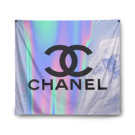 Onyourcases Chanel Custom Printed Silk Fabric Tapestry Indoor Wall Decor Art Hanging Home Arts Decorative Wall Painting