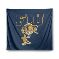 Onyourcases FIU Panthers Custom Printed Silk Fabric Tapestry Indoor Wall Decor Art Hanging Home Arts Decorative Wall Painting