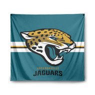 Onyourcases Jacksonville Jaguars NFL Custom Printed Silk Fabric Tapestry Indoor Wall Decor Art Hanging Home Arts Decorative Wall Painting