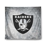 Onyourcases Oakland Raiders NFL Custom Printed Silk Fabric Tapestry Indoor Wall Decor Art Hanging Home Arts Decorative Wall Painting