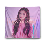 Onyourcases rose blackpink Custom Printed Silk Fabric Tapestry Indoor Wall Decor Art Hanging Home Arts Decorative Wall Painting