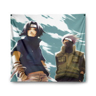 Onyourcases Sasuke Uchiha Kakashi Hatake Custom Printed Silk Fabric Tapestry Indoor Wall Decor Art Hanging Home Arts Decorative Wall Painting