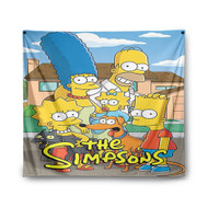 Onyourcases simpsons Custom Printed Silk Fabric Tapestry Indoor Wall Decor Art Hanging Home Decorative Wall Painting