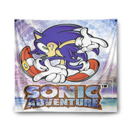 Onyourcases Sonic Adventure Art Custom Printed Silk Fabric Tapestry Indoor Wall Decor Art Hanging Home Decorative Wall Painting