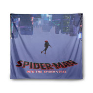 Onyourcases Spider Man Into The Spider Verse Custom Printed Silk Fabric Tapestry Indoor Wall Decor Art Hanging Home Decorative Wall Painting