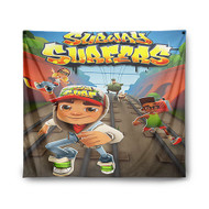 Onyourcases Subway Surfers Custom Printed Silk Fabric Tapestry Indoor Wall Decor Art Hanging Home Decorative Wall Painting