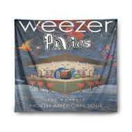 Onyourcases Weezer and Pixies Custom Printed Silk Fabric Tapestry Indoor Wall Decor Art Hanging Home Decorative Wall Painting