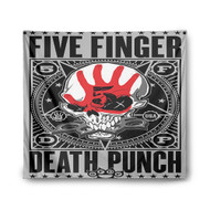 Onyourcases Five Finger Death Punch Custom Printed Silk Fabric Tapestry Indoor Wall Decor Art Hanging Home Decorative Wall Painting Background Backdrop