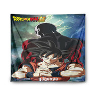 Onyourcases Goku Jiren Dragon Ball Super Custom Printed Silk Fabric Tapestry Indoor Wall Decor Art Hanging Home Decorative Wall Painting Background Backdrop