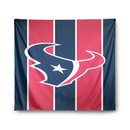 Onyourcases Houston Texans NFL Custom Printed Silk Fabric Tapestry Indoor Wall Decor Art Hanging Home Decorative Wall Painting Background Backdrop