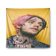 Onyourcases lil peep Art Custom Printed Silk Fabric Tapestry Indoor Wall Decor Art Hanging Home Decorative Wall Painting Background Backdrop