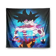 Onyourcases New Level Goku Dragon Ball Super Custom Printed Silk Fabric Tapestry Indoor Wall Decor Art Hanging Home Decorative Wall Painting Background Backdrop