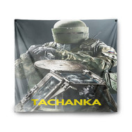 Onyourcases Rainbow Six Siege Tachanka Custom Printed Silk Fabric Tapestry Indoor Wall Decor Art Hanging Home Decorative Wall Painting Background Backdrop