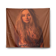 Onyourcases Sabrina Carpenter EVOLution Custom Printed Silk Fabric Tapestry Indoor Wall Decor Art Hanging Home Decorative Wall Painting Background Backdrop