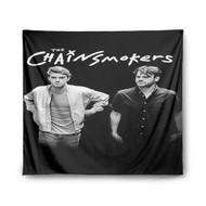 Onyourcases The Chainsmokers Art Custom Printed Silk Fabric Tapestry Indoor Wall Decor Art Hanging Home Decorative Wall Painting Background Backdrop