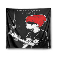 Onyourcases Twenty One Pilots 21 Custom Printed Silk Fabric Tapestry Indoor Wall Decor Art Hanging Home Decorative Wall Painting Background Backdrop