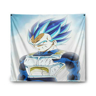 Onyourcases Vegeta Super Saiyan Blue Custom Printed Silk Fabric Tapestry Indoor Wall Decor Art Hanging Home Decorative Wall Painting Background Backdrop