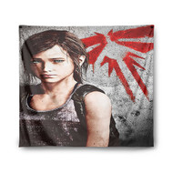 Onyourcases Ellie The Last of Us Left Behind Custom Printed Silk Fabric Tapestry Indoor Room Wall Decor Art Hanging Home Decorative Wall Painting Background Backdrop