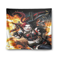 Onyourcases Harley Quinn Suicide Squad Custom Printed Silk Fabric Tapestry Indoor Room Wall Decor Art Hanging Home Decorative Wall Painting Background Backdrop