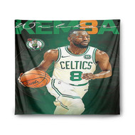 Onyourcases Kemba Walker Boston Celtics NBA Custom Printed Silk Fabric Tapestry Indoor Room Wall Decor Art Hanging Home Decorative Wall Painting Background Backdrop