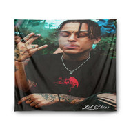 Onyourcases Lil Skies Smoke Custom Printed Silk Fabric Tapestry Indoor Room Top Wall Decor Art Hanging Home Decorative Wall Painting Background Backdrop