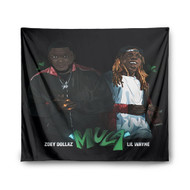 Onyourcases Mula Zoey Dollaz Feat Lil Wayne 2 Custom Printed Silk Fabric Tapestry Indoor Room Top Wall Decor Art Hanging Home Decorative Wall Painting Background Backdrop