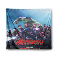 Onyourcases Avengers Endgame Custom Printed Silk Fabric Tapestry Indoor Room Top Wall Decor Art Hanging Home Decorative Wall Painting Background Backdrop