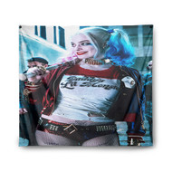 Onyourcases Harley Quinn Custom Printed Silk Fabric Tapestry Indoor Room Top Wall Decor Art Hanging Home Decorative Wall Painting Background Backdrop