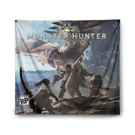 Onyourcases Monster Hunter World Custom Printed Silk Fabric Tapestry Indoor Room Top Wall Decor Art Hanging Home Decorative Wall Painting Background Backdrop