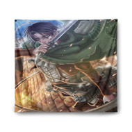 Onyourcases Attack on Titan Levi Heichou Custom Printed Silk Fabric Tapestry Indoor Room Wall Decor Art Hanging Home Decorative Brand Wall Painting Background Backdrop