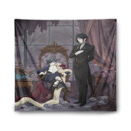 Onyourcases Black Butler Arts Custom Printed Silk Fabric Tapestry Indoor Room Wall Decor Art Hanging Home Decorative Brand Wall Painting Background Backdrop