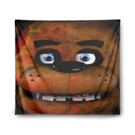 Onyourcases Freddy Fazbear Face Custom Printed Silk Fabric Tapestry Indoor Room Wall Decor Art Hanging Home Decorative Brand Wall Painting Background Backdrop