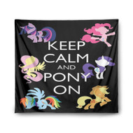 Onyourcases Keep Calm and Pony On My Little Pony Custom Printed Silk Fabric Tapestry Indoor Room Wall Decor Art Hanging Home Decorative Brand Wall Painting Background Backdrop