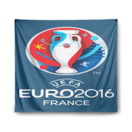 Onyourcases UEFA EURO France 2016 Custom Printed Silk Fabric Tapestry Indoor Room Wall Decor Art Hanging Home Decorative Brand Wall Painting Background Backdrop