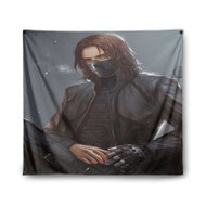 Onyourcases Bucky Marvel Superheroes Custom Printed Silk Fabric Tapestry Indoor Room Wall Decor Art Brand Hanging Home Decorative Wall Painting Background Backdrop