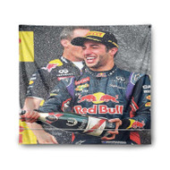 Onyourcases Daniel Ricciardo Products Custom Printed Silk Fabric Tapestry Indoor Room Wall Decor Art Brand Hanging Home Decorative Wall Painting Background Backdrop