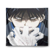 Onyourcases Fullmetal Alchemist Brotherhood Roy Mustang Custom Printed Silk Fabric Tapestry Indoor Room Wall Decor Art Brand Hanging Home Decorative Wall Painting Background Backdrop