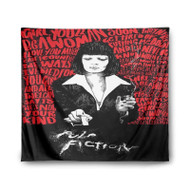 Onyourcases Pulp Fiction Quotes Custom Printed Silk Fabric Tapestry Indoor Room Wall Decor Art Brand Hanging Home Decorative Wall Painting Background Backdrop