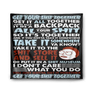 Onyourcases Rick and Morty Get Your Shit Together Custom Printed Silk Fabric Tapestry Indoor Room Wall Decor Art Brand Hanging Home Decorative Wall Painting Background Backdrop