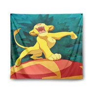 Onyourcases Simba The Lion King Disney Products Custom Printed Silk Fabric Tapestry Indoor Room Wall Decor Art Brand Hanging Home Decorative Wall Painting Background Backdrop