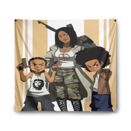 Onyourcases The Boondocks Custom Printed Silk Fabric Tapestry Indoor Room Wall Decor Art Brand Hanging Home Decorative Wall Painting Background Backdrop