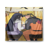 Onyourcases Uzumaki Naruto and Hinata Hyuga Products Custom Printed Silk Fabric Tapestry Indoor Room Wall Decor Art Brand Hanging Home Decorative Wall Painting Background Backdrop