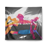 Onyourcases Avicii The Days Custom Printed Silk Fabric Tapestry Indoor Room Wall Decor Art Hanging Home Decorative Wall Painting Brand Background Backdrop